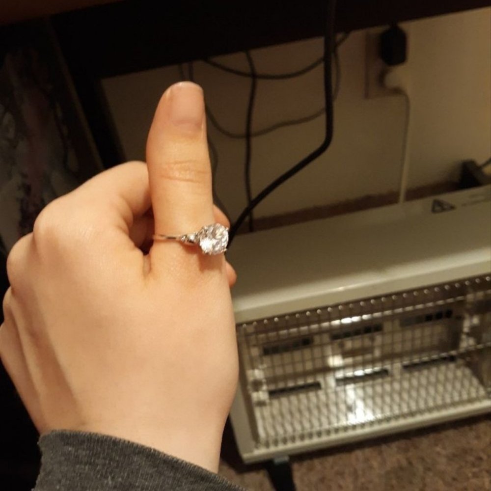 NY Sterling Silver SKULL💀3.1k White Sapphire Ring - Picture 6 of 11